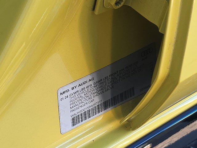 Used 2024 Yellow Audi 2.0T Premium Plus image 40