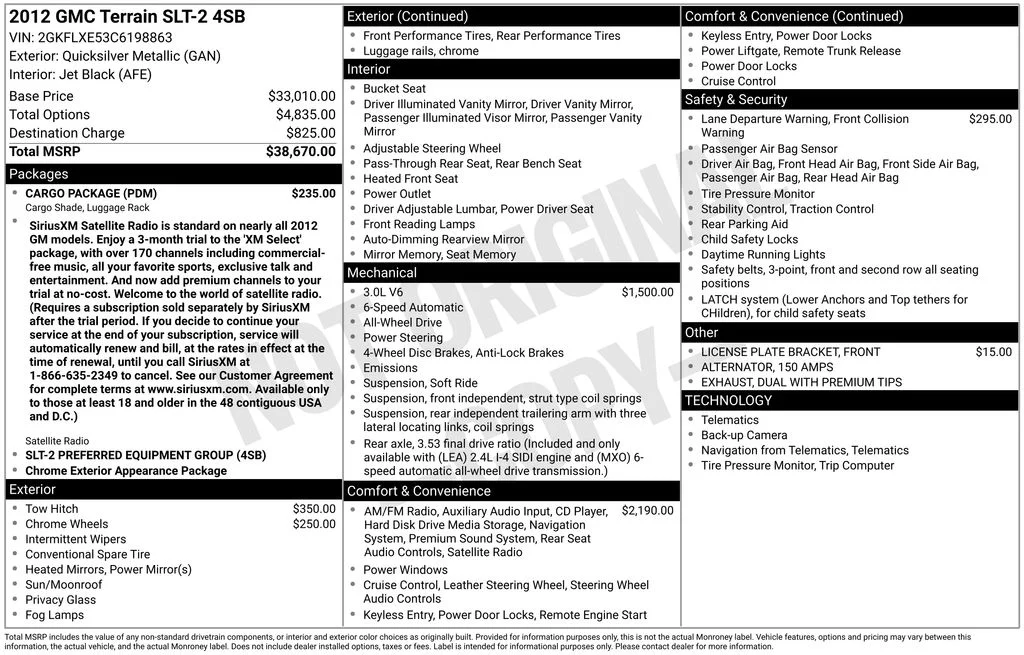 Used 2012 Silver GMC SLT-2 image 2