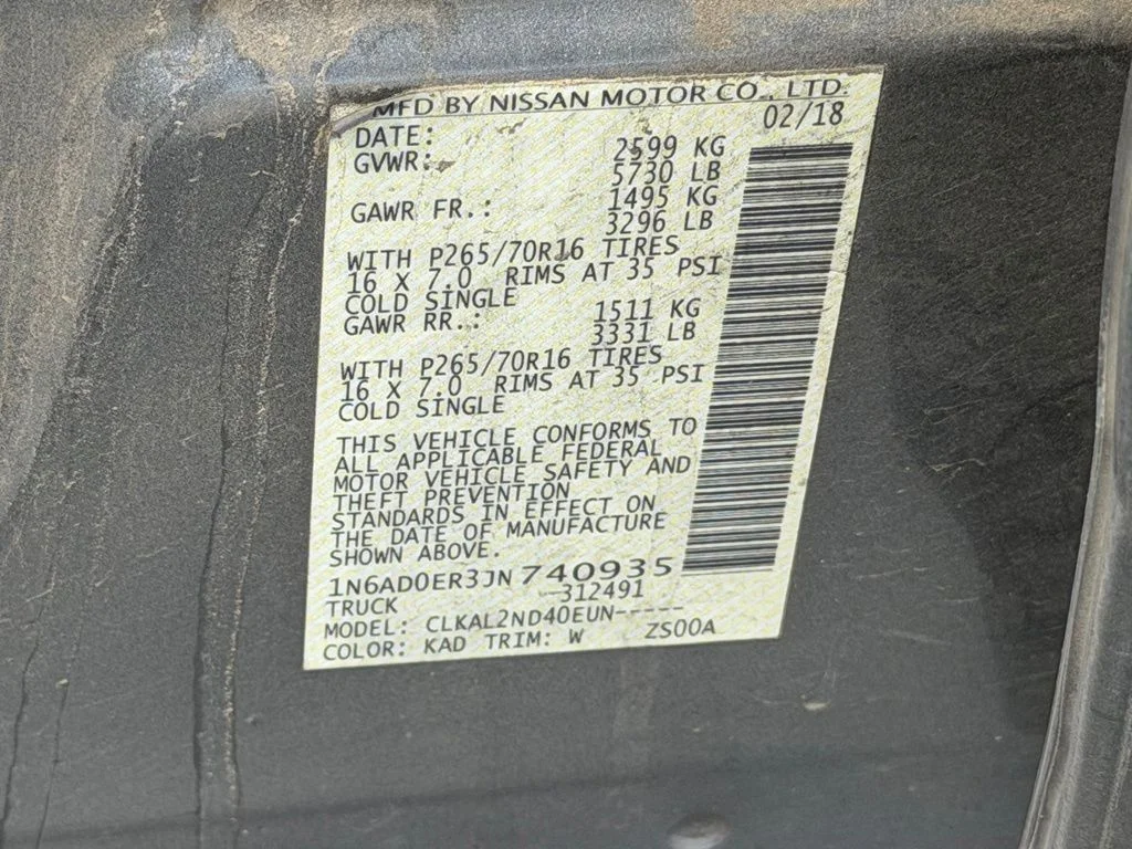 Used 2018 Gray Nissan SV image 22