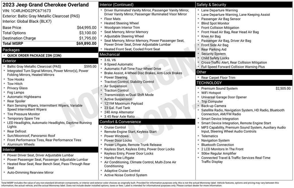 Used 2023 Gray Jeep Overland image 36