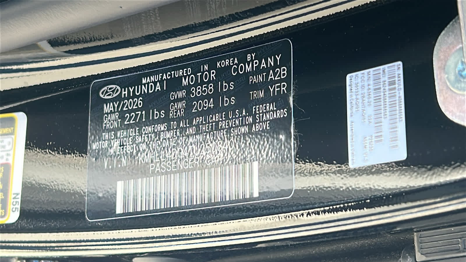 New 2026 Abyss Black Hyundai SE image 30