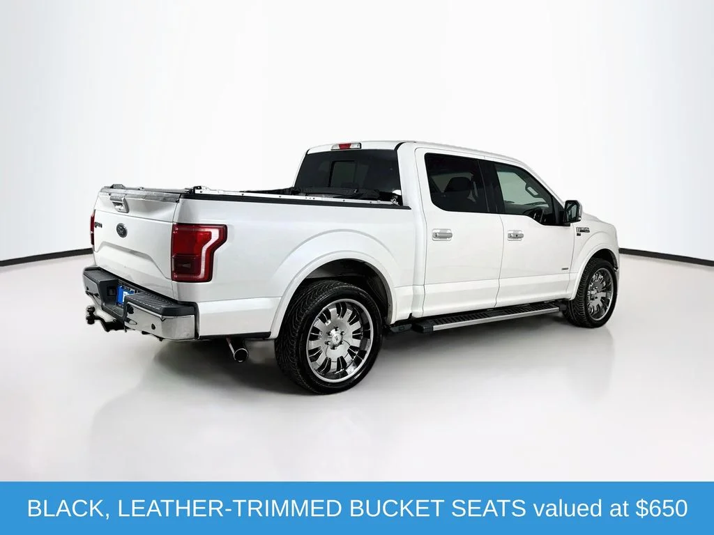 Used 2015 White Platinum Clearcoat Metallic Ford Lariat image 8