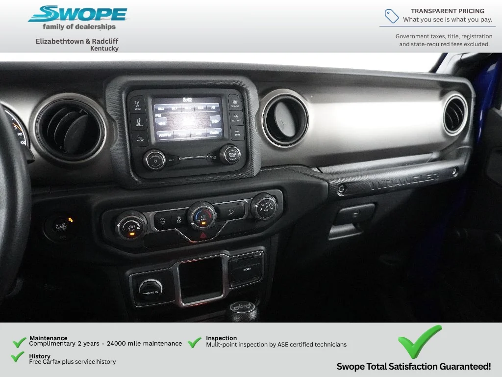 Used 2018 Ocean Blue Metallic Clearcoat Jeep Sport image 17