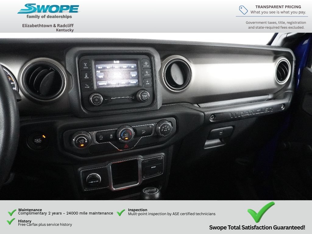 Used 2018 Ocean Blue Metallic Clearcoat Jeep Sport image 17