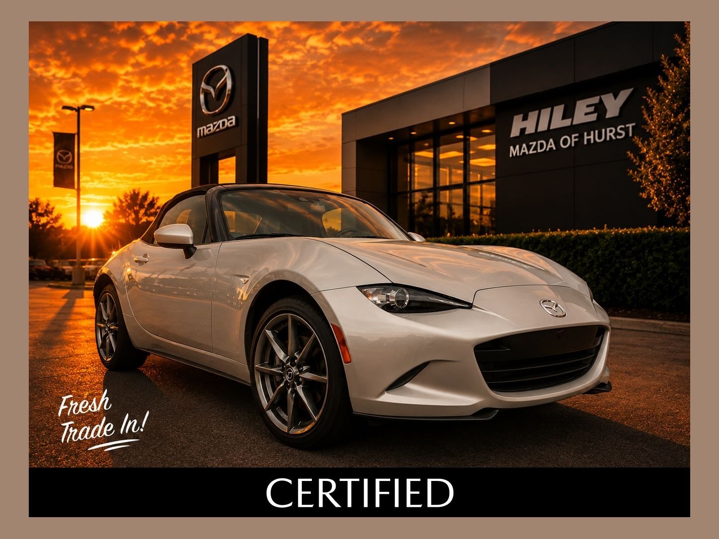 Gray (Platinum Quartz Metallic) 2023 Mazda MX-5 Miata Convertible Rear-Wheel Drive