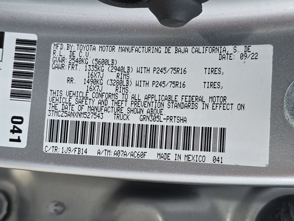Certified Used 2022 Silver Toyota SR image 39