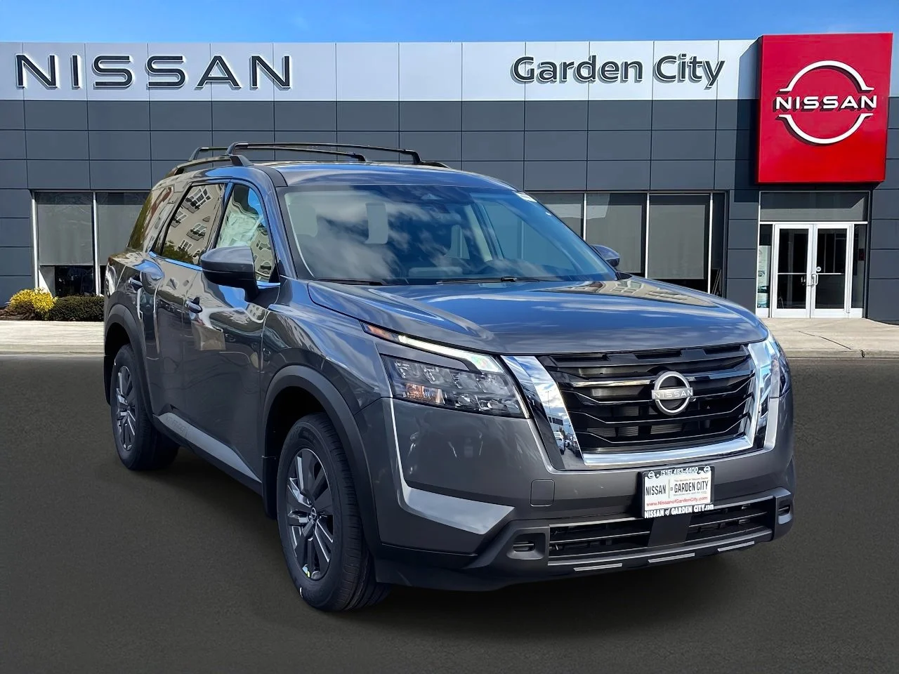 New 2025 Gun Metallic Nissan SV image 1
