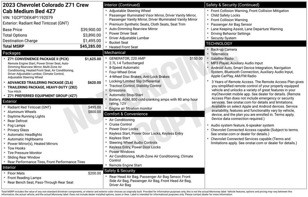 Used 2023 Red Chevrolet Z71 image 28