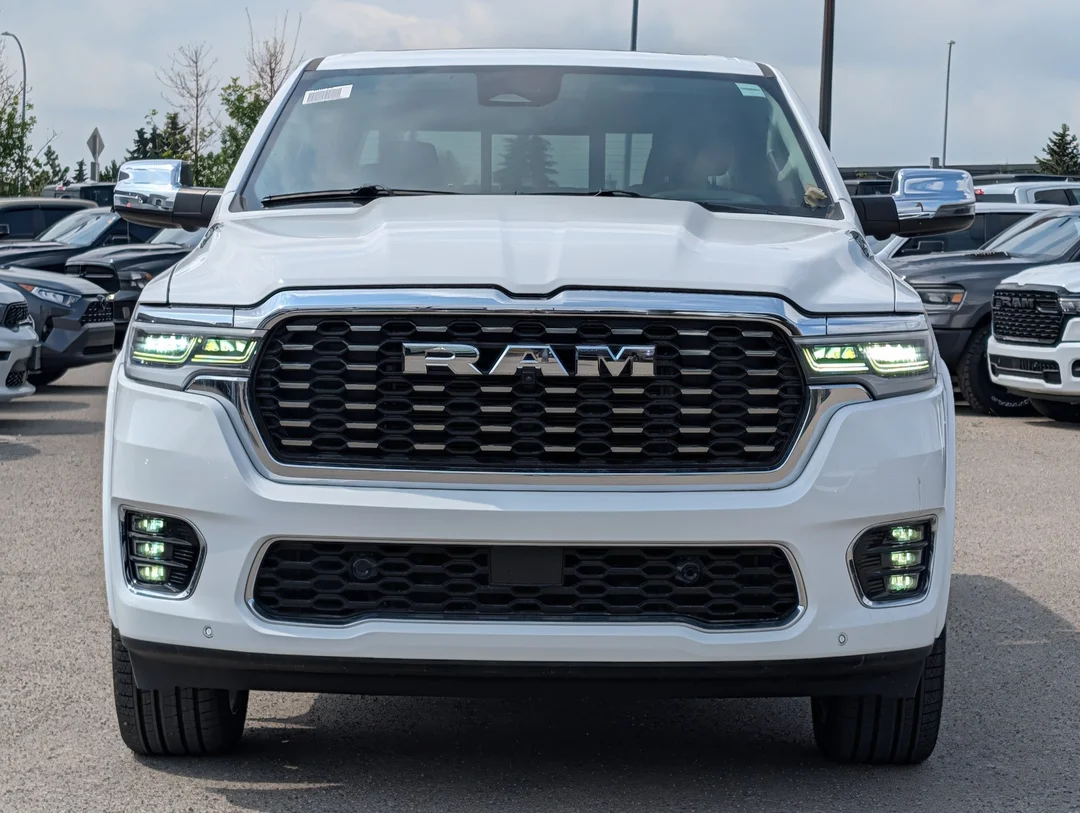 New 2026 White RAM Tungsten - - 3.0L Hurricane HO T-Turbo - Prem Lthr Bucket Seats - E-Locker Axle & More! image 3
