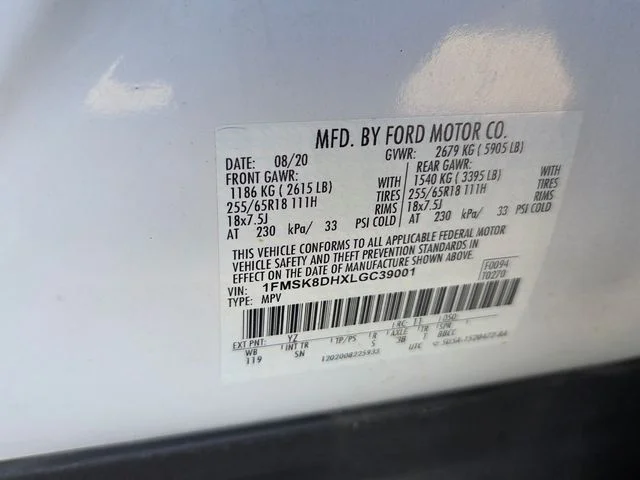 Used 2020 White Ford XLT image 6