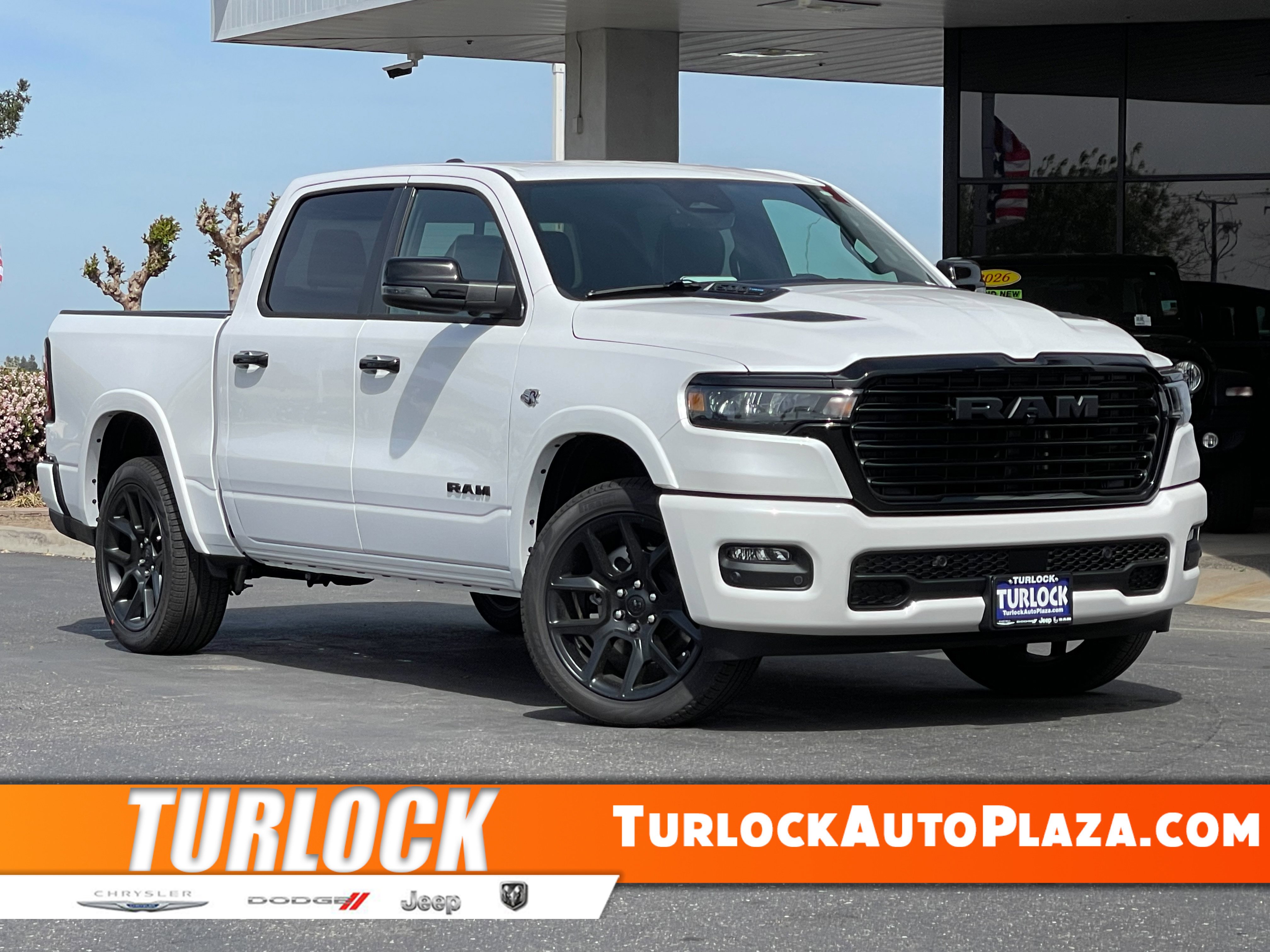 New 2026 Ivory White Tri-Coat Pearl-Coat Exterior Paint RAM Laramie image 1