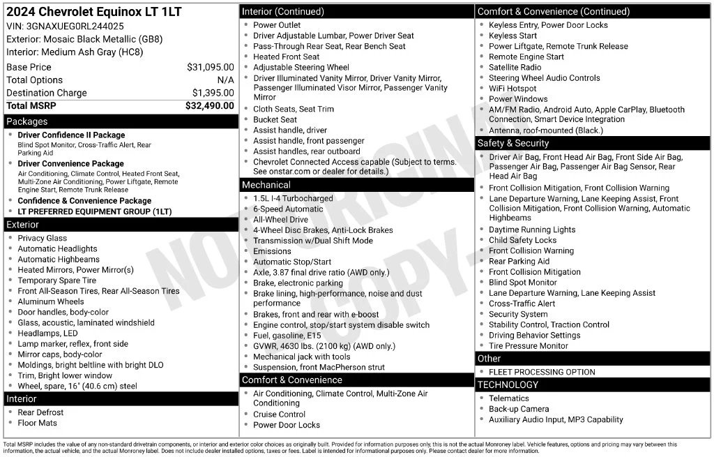 Used 2024 Black Chevrolet LT image 6