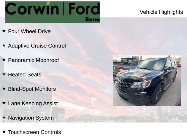 Used 2018 Shadow Black Ford Sport image 8