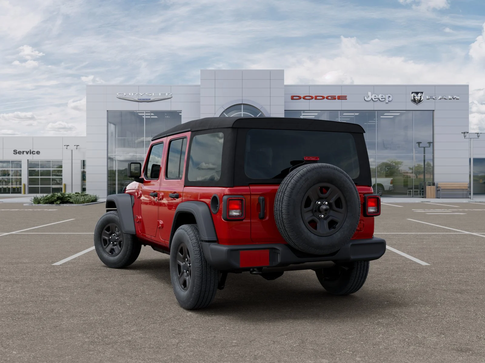New 2026 Firecracker Red Clear-Coat Exterior Paint Jeep Sport image 31