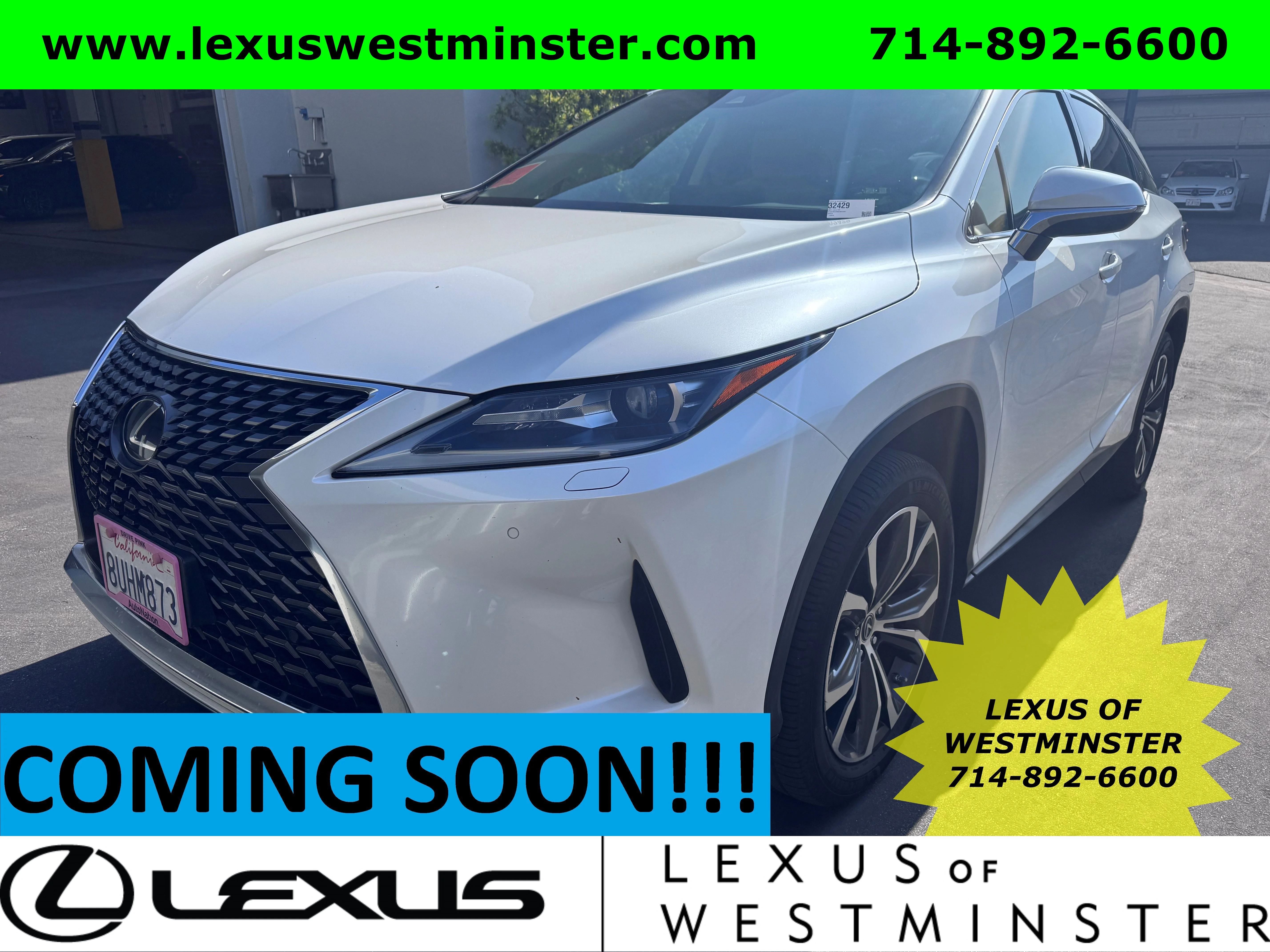 Certified Used 2021 EMINENT WHITE PEARL Lexus RX 350 image 1