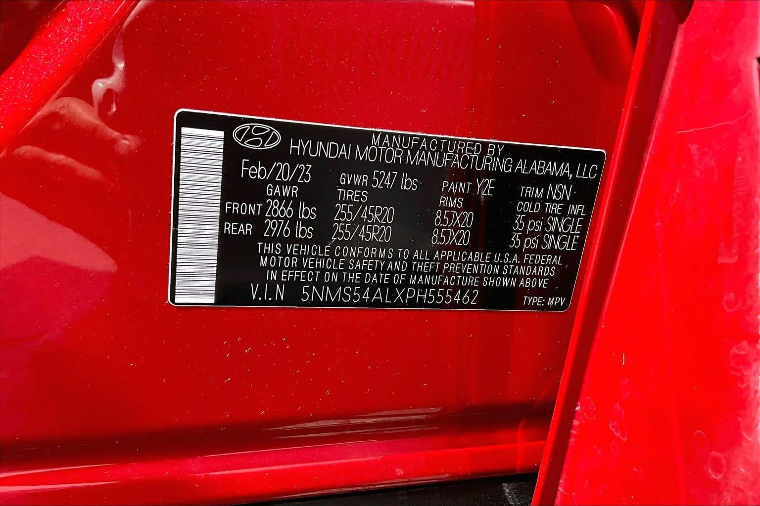 Used 2023 Calypso Red Hyundai Calligraphy image 66