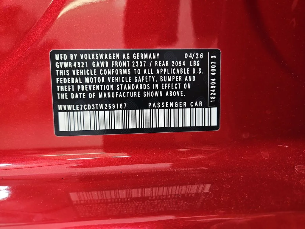 New 2026 Red Volkswagen S image 29