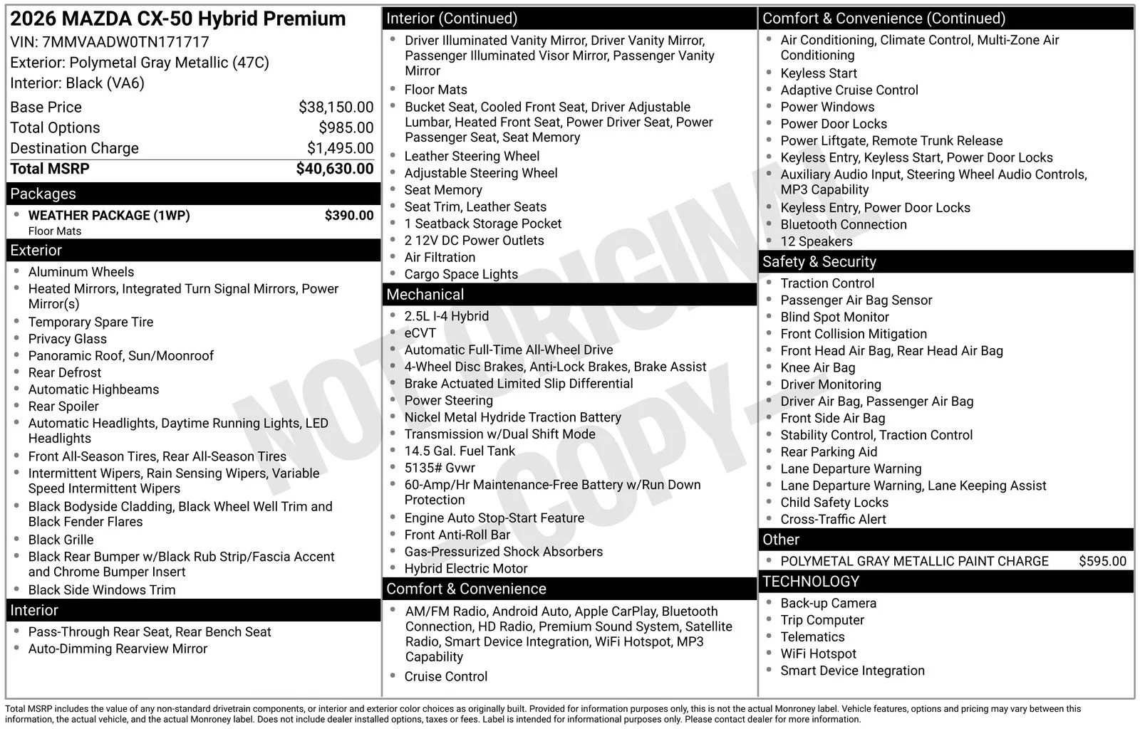 New 2026 Polymetal Gray Metallic Mazda Premium image 4
