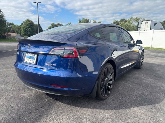 Used 2021 Blue Tesla Performance image 5