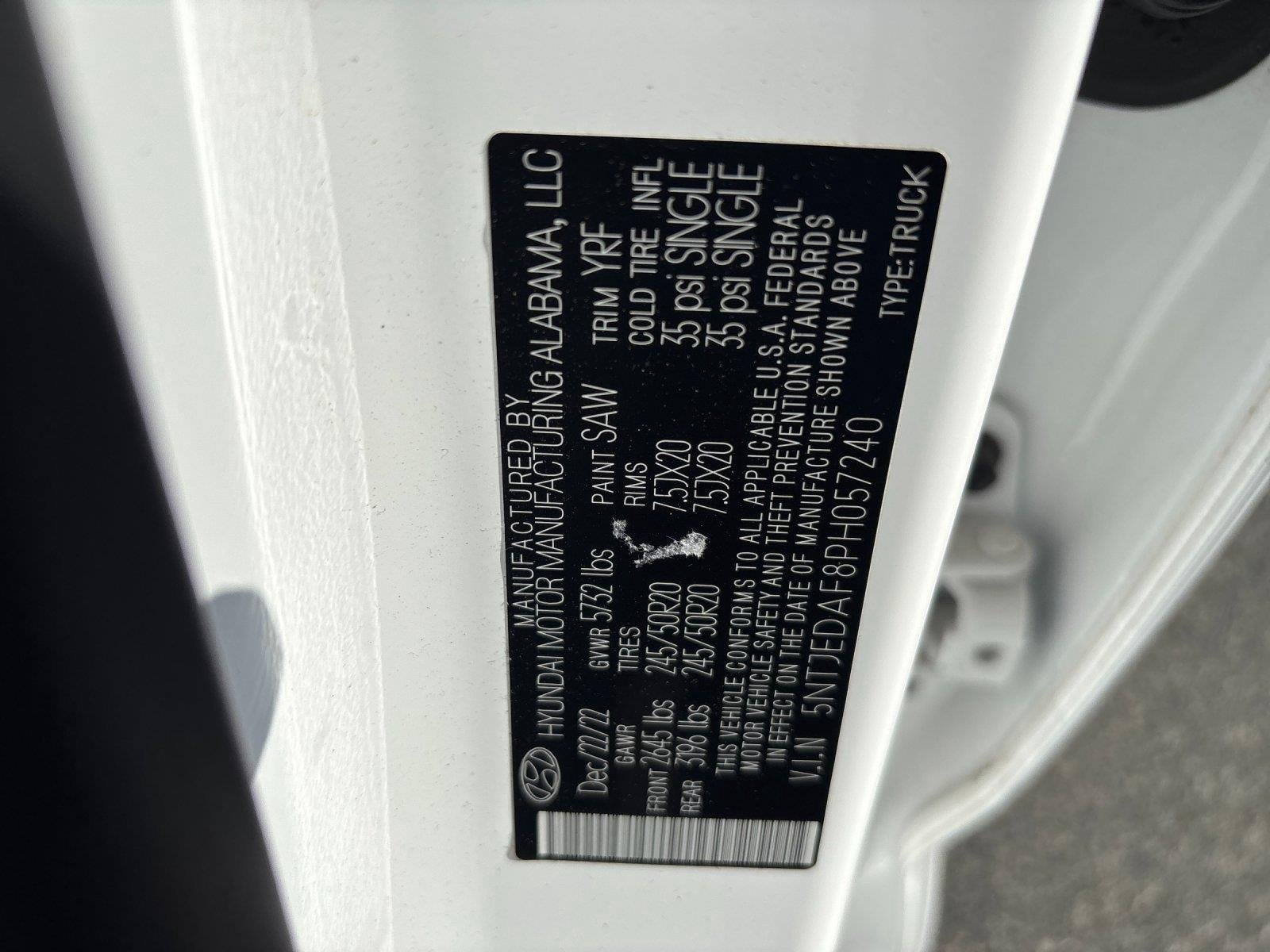 Used 2023 Atlas White Hyundai Limited image 12