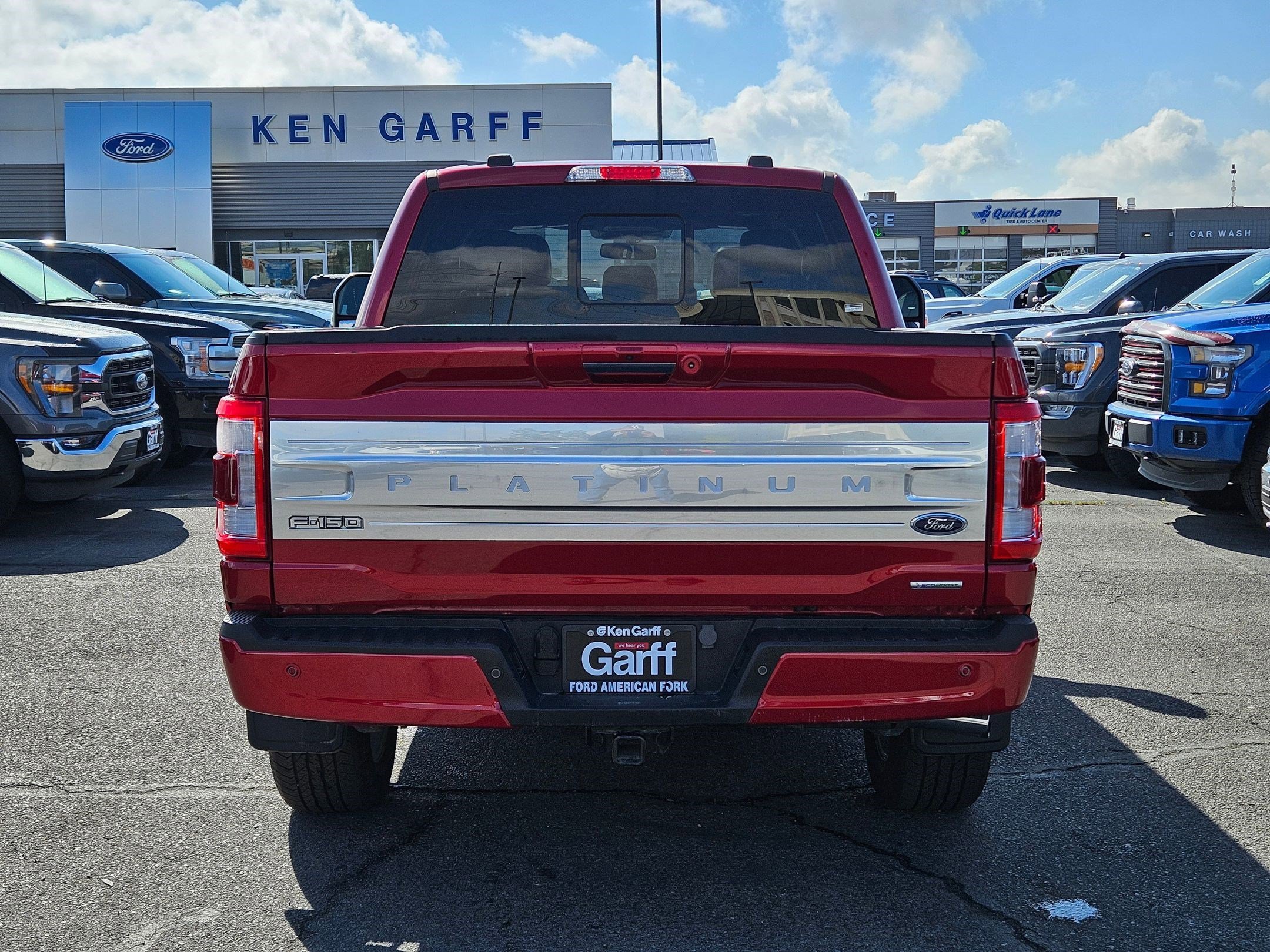 Used 2023 Rapid Red Metallic Tinted Clearcoat Ford Platinum image 4