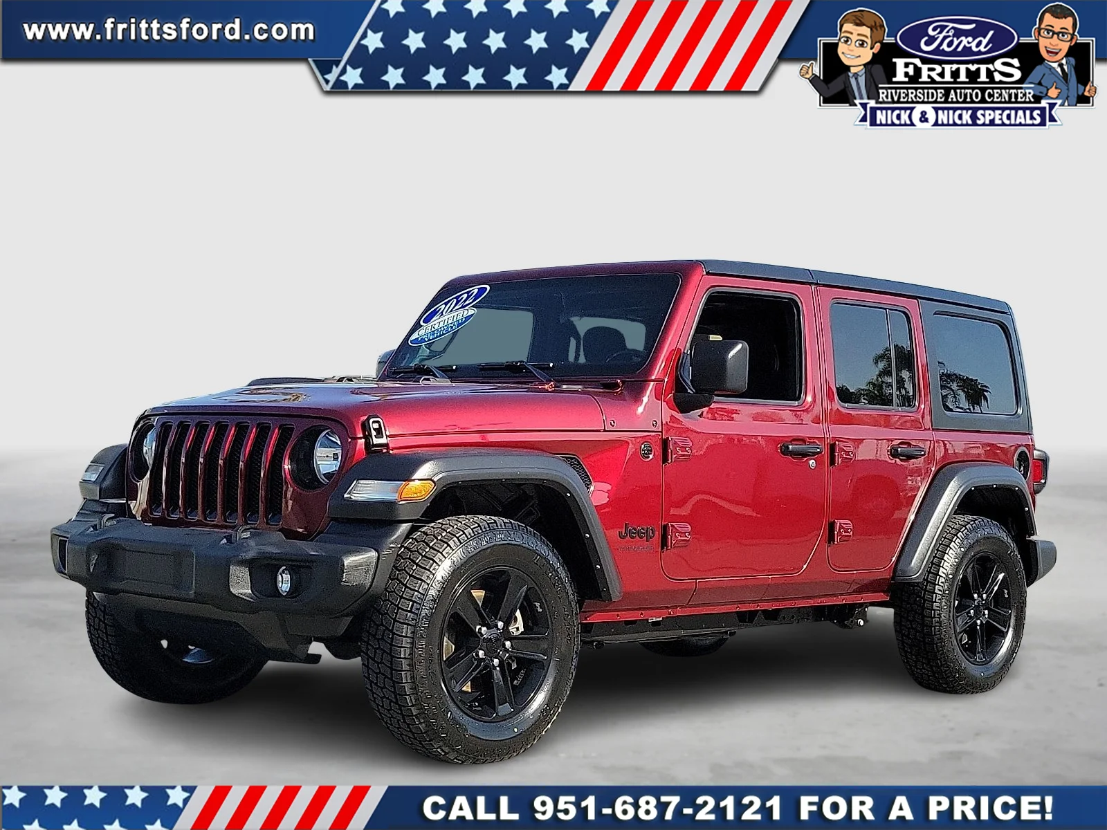Certified Used 2022 Snazzberry Pearlcoat Jeep Sport Altitude 4x4 image 1