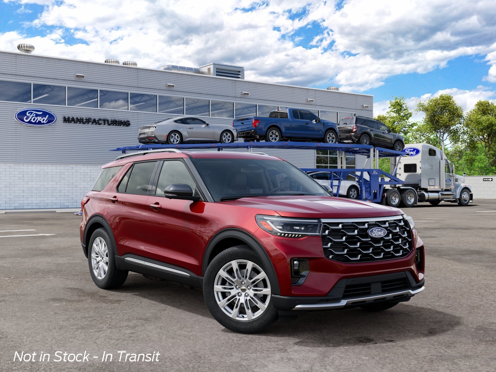New 2027 Ruby Red Metallic Tinted Clearcoat Ford Platinum image 4