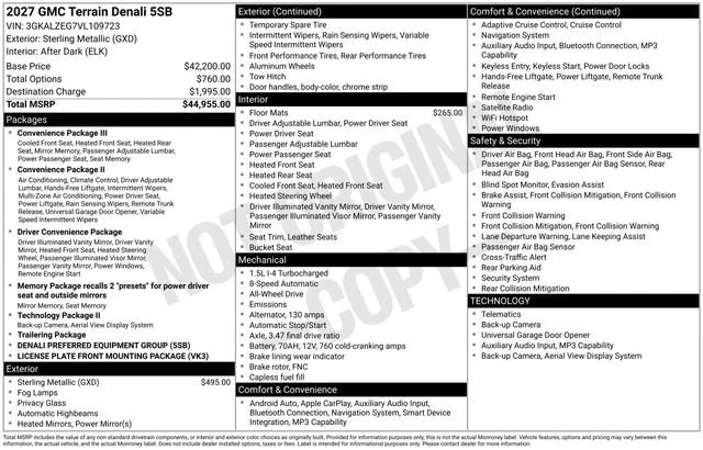 New 2027 Sterling Metallic GMC Denali image 5