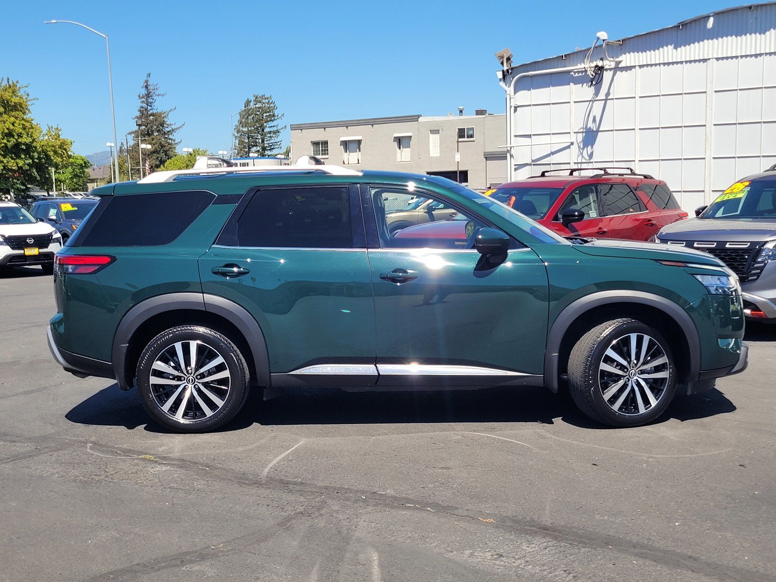 Certified Used 2024 Obsidian Green Pearl Nissan Platinum image 3
