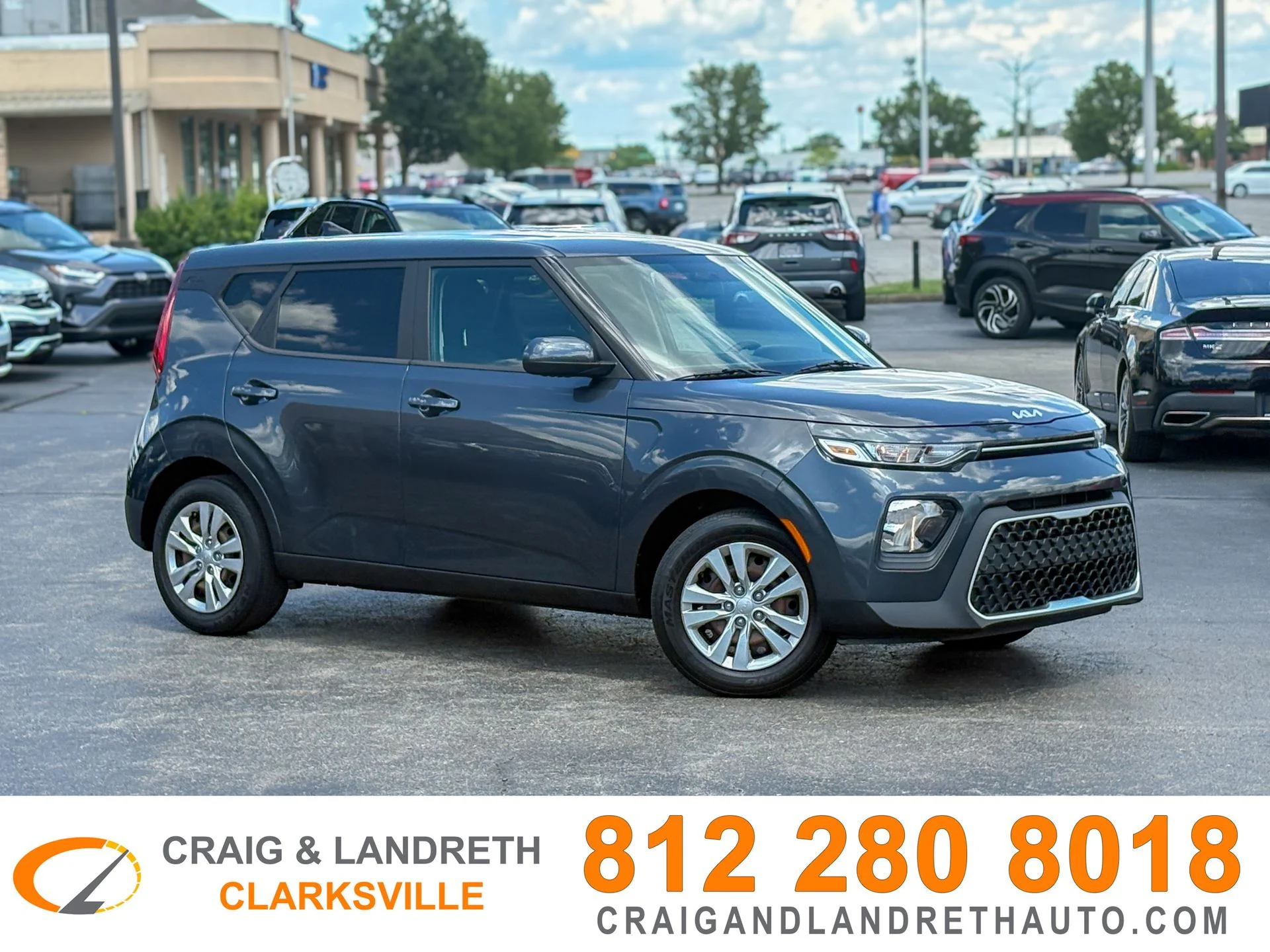 Used 2022 Gray Kia LX image 1