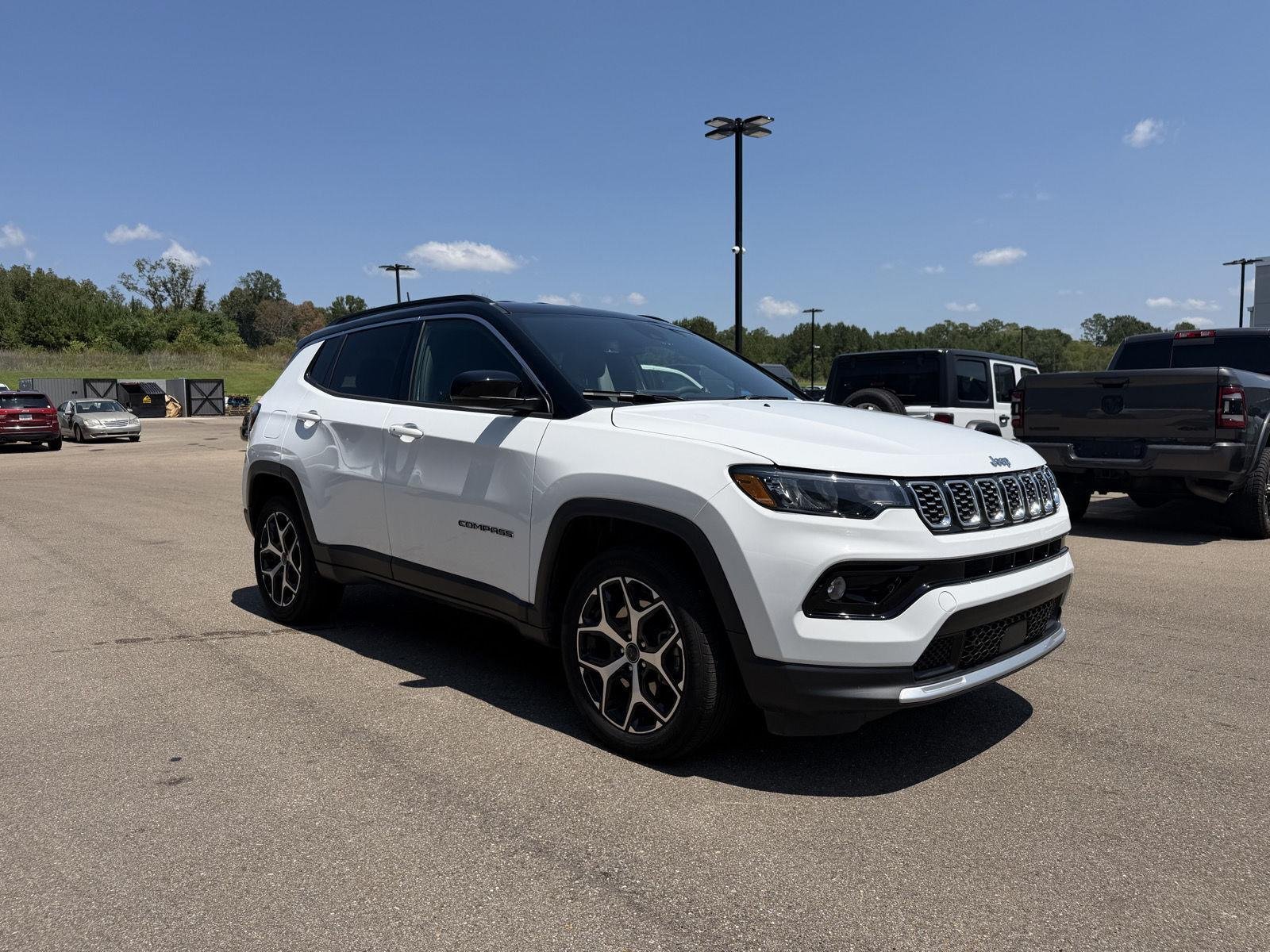 Used 2025 Bright White Clearcoat Jeep Limited image 3
