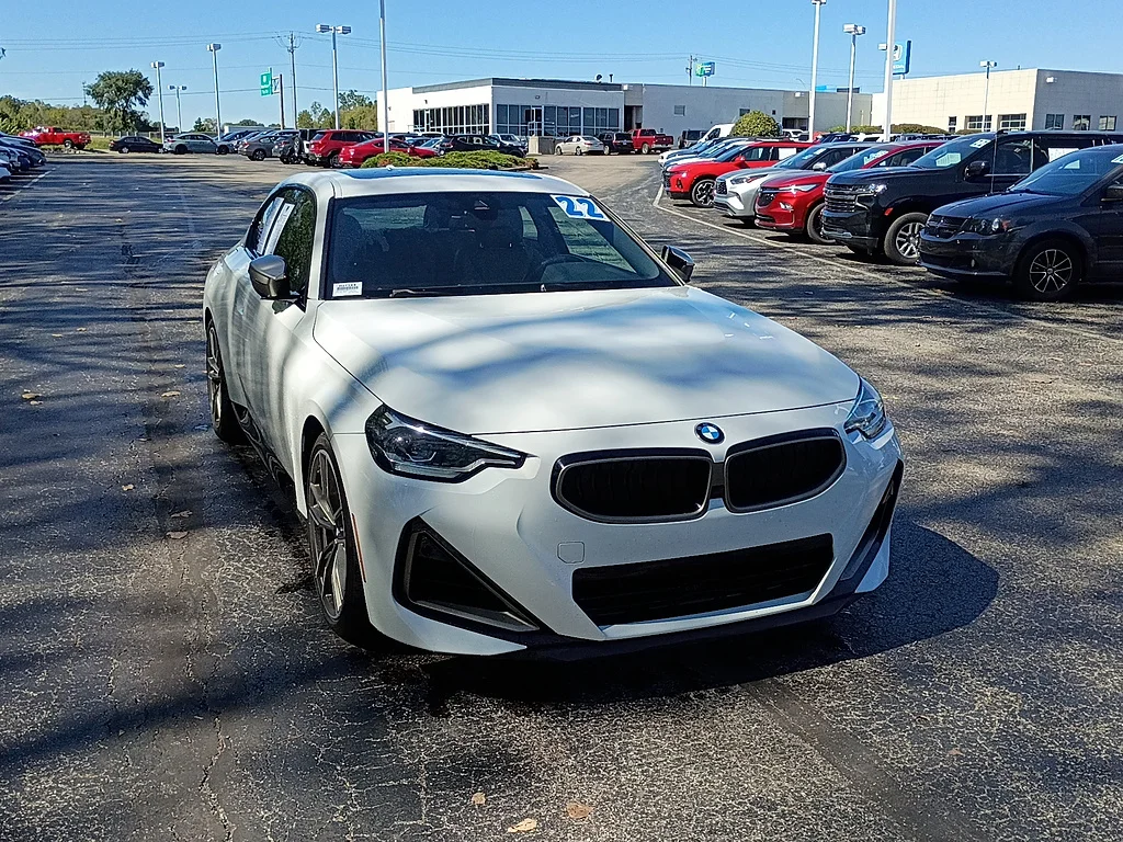 Used 2022 Alpine White BMW M240i xDrive image 1
