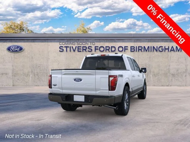 New 2026 Star White Metallic Tri-Coat Ford King Ranch image 8