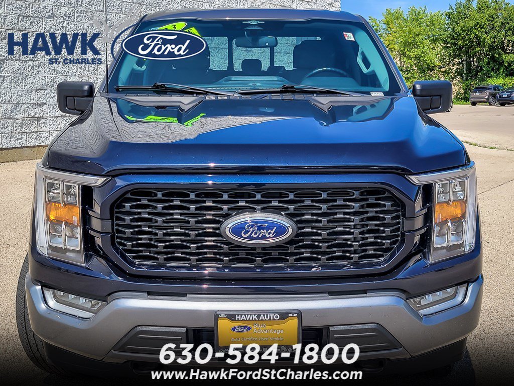Used 2023 Antimatter Blue Metallic Ford XLT image 4