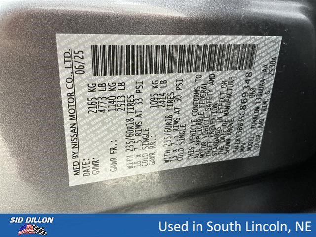 Used 2025 Gun Metallic Nissan SV image 14