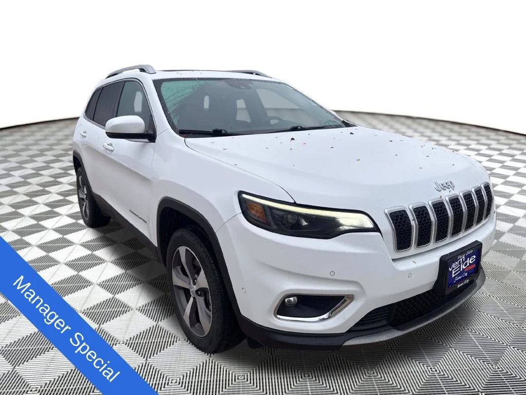 Used 2021 Bright White Clearcoat Jeep Limited image 8