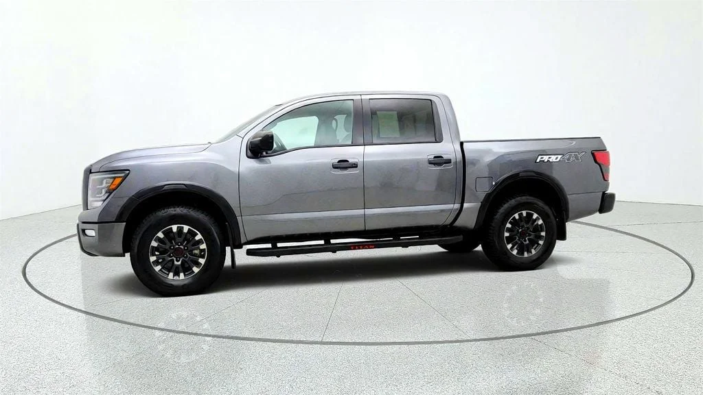 Used 2024 Gun Metallic Nissan 4x4 Crew Cab PRO-4X w/ Rugged Step Boards image 8