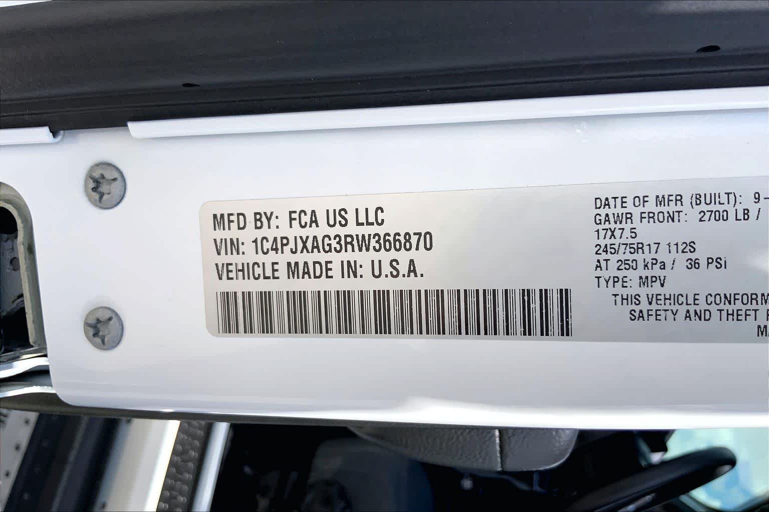 Used 2024 Bright White Clearcoat Jeep Sport image 36