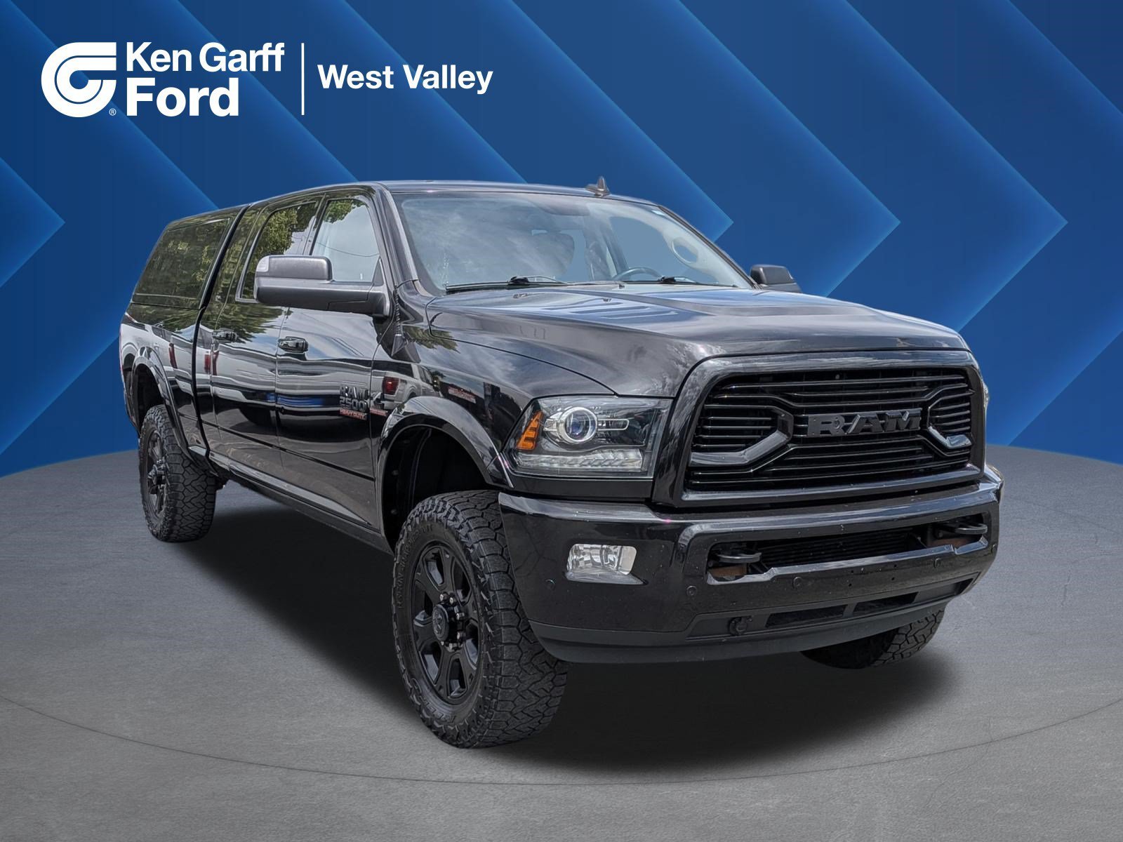 Used 2018 Brilliant Black Crystal Pearlcoat Ram Laramie image 1