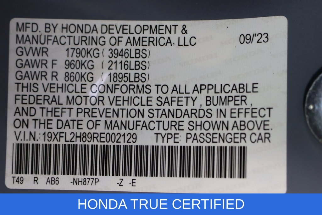 Certified Used 2024 Sonic Gray Pearl Honda Sport image 28