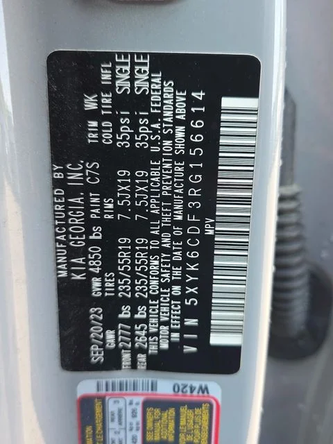 Certified Used 2024 Gray Kia X-Line image 3