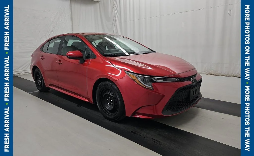 Certified Used 2020 Red Toyota LE image 1