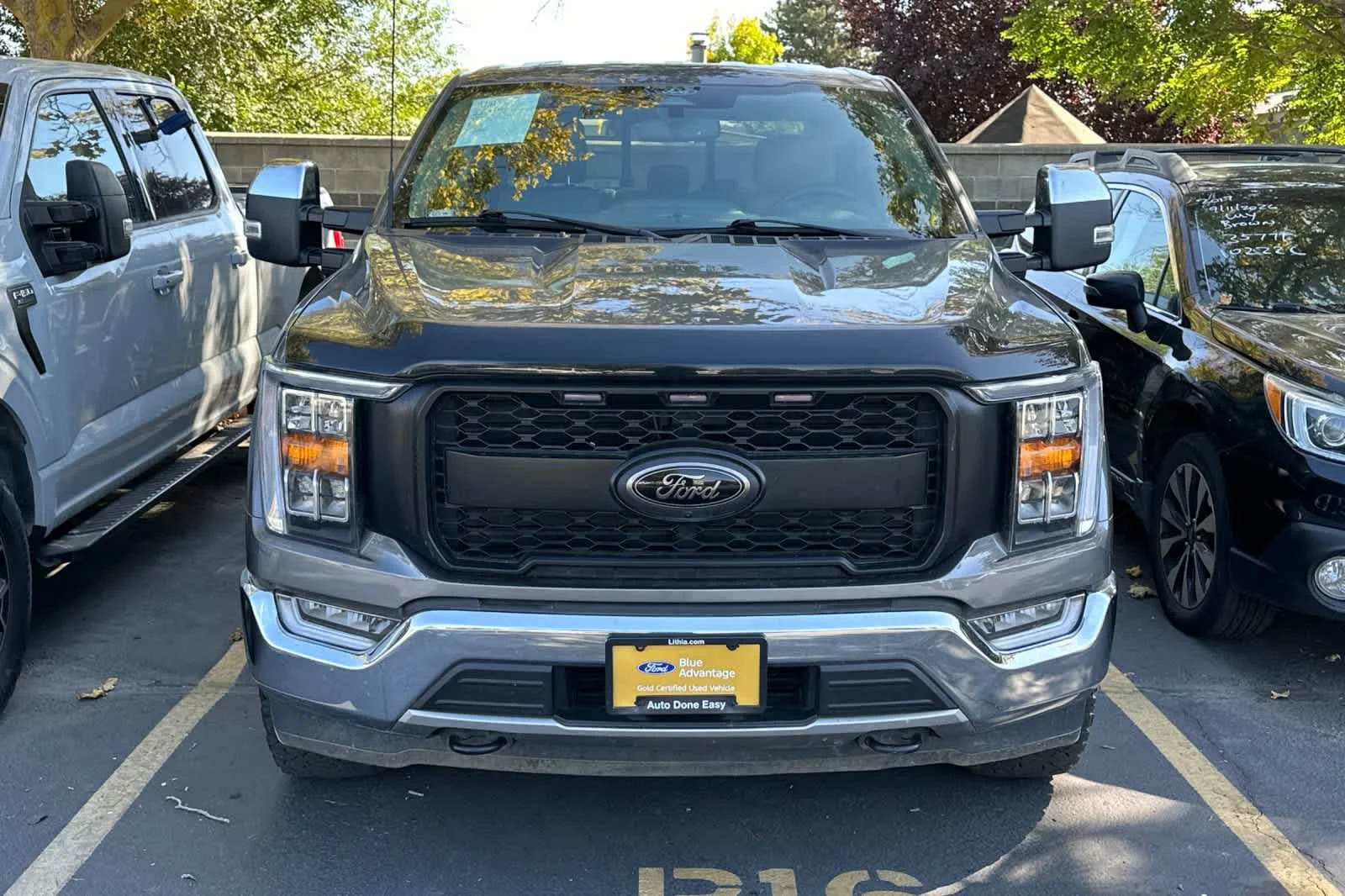Certified Used 2022 Light Blue Clearcoat Metallic Ford LARIAT image 2