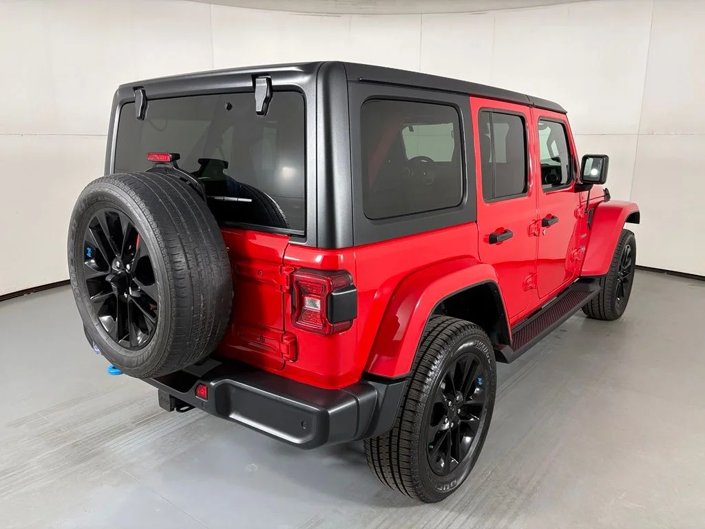 Used 2022 Red Jeep Unlimited Sahara 4xe image 8
