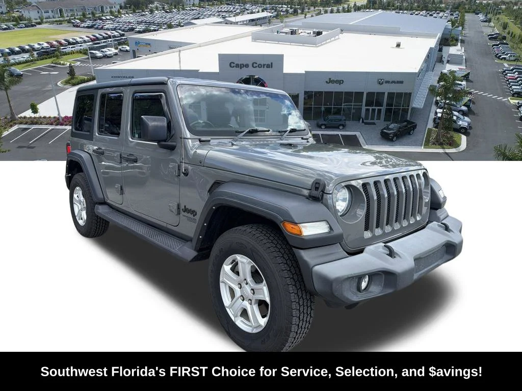 Used 2021 Gray Jeep Unlimited Sport RHD image 2