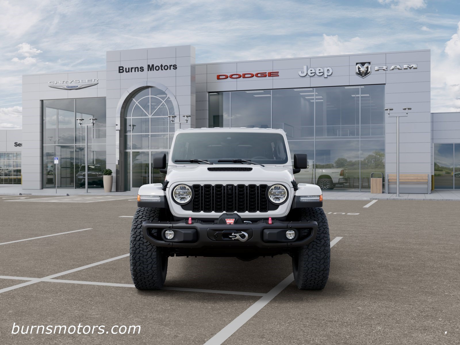 New 2026 Bright White Clear-Coat Exterior Paint Jeep Rubicon X 4-Door image 6