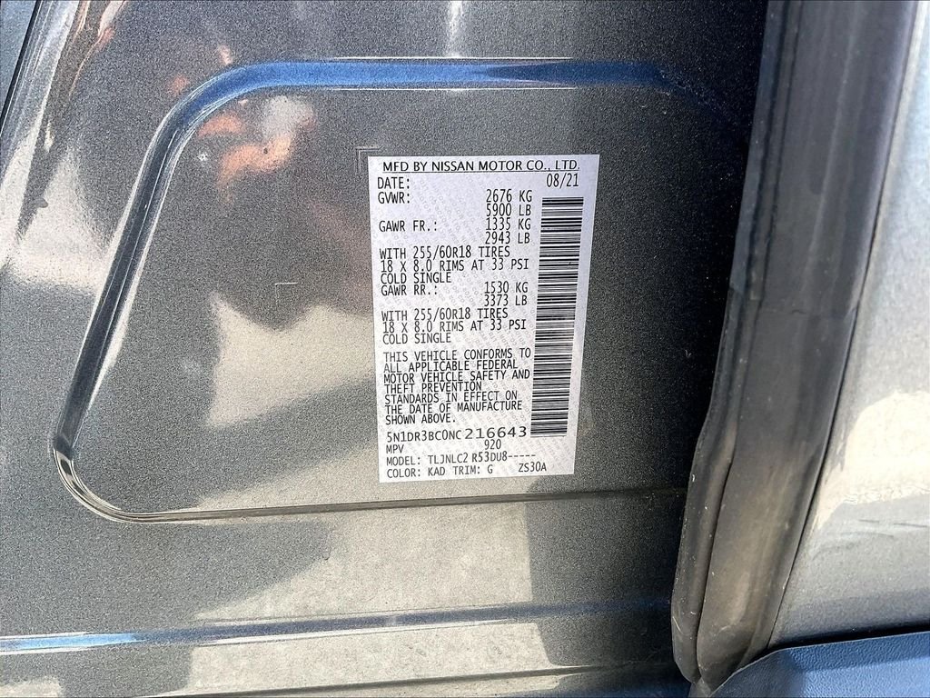 Used 2022 Gun Metallic Nissan SV image 33