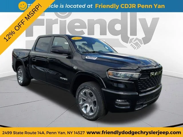 New 2026 Diamond Black Crystal Pearl-Coat Exterior Paint RAM Big Horn/Lone Star image 7