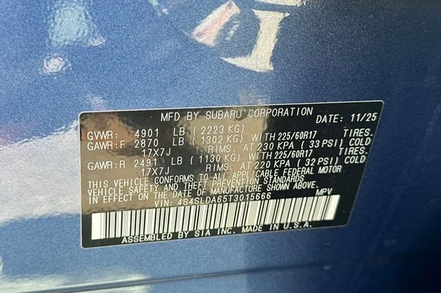 Certified Used 2026 Blue Subaru Base image 33