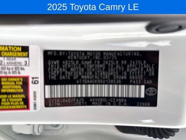 2025 Toyota Camry LE - Photo 28